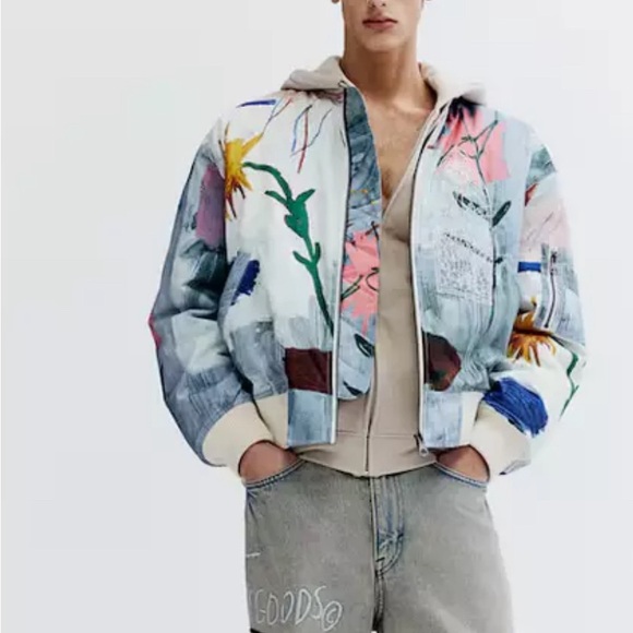 Hm Basquiat loose fit bomber jacket med - Picture 6 of 10